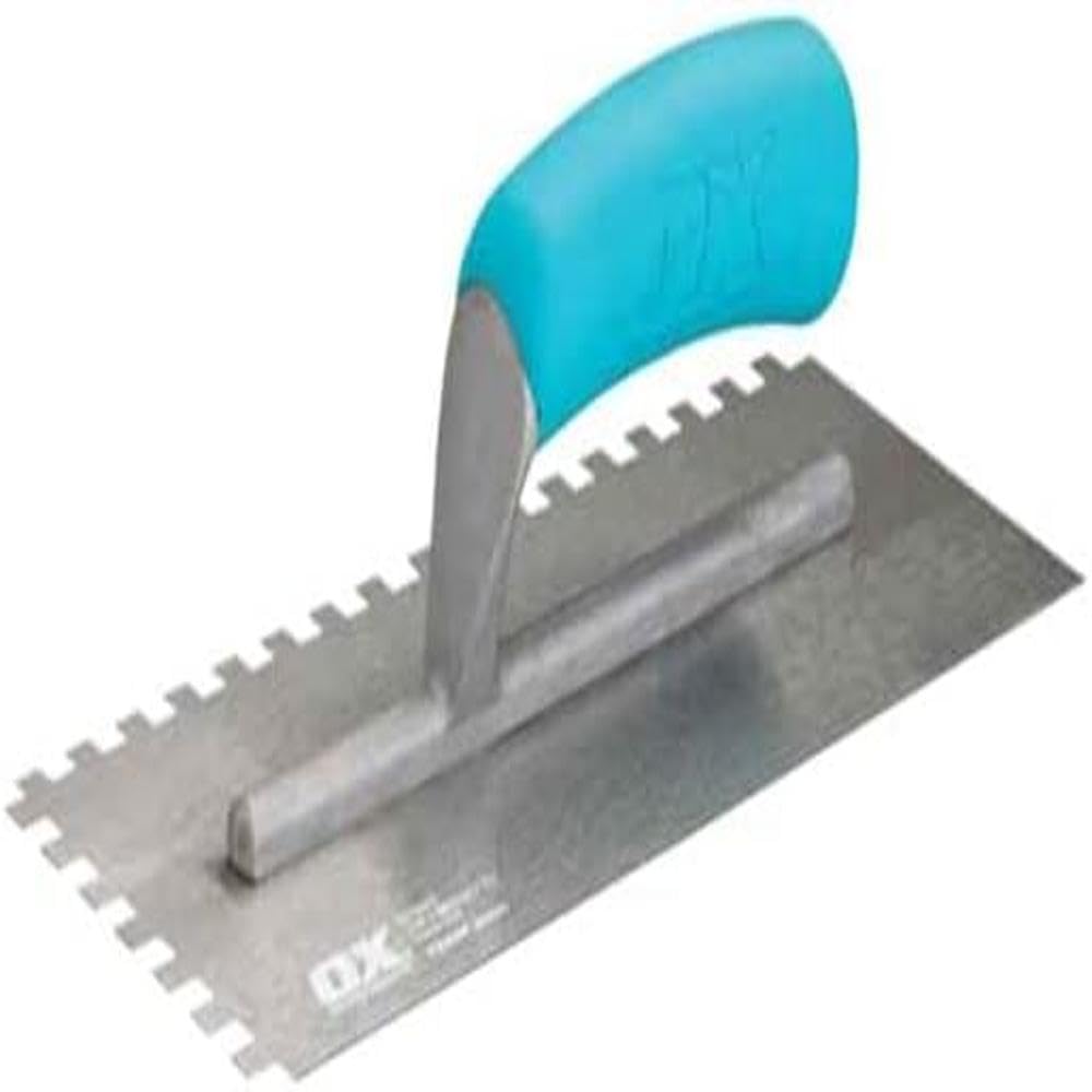 OX Trade Notched Stainless Steel Tiling Trowel - 6mm
