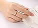 VNOX Customize Stainless Steel Cubic Zirconia Tension Set Rose Gold Plated Brilliant Wedding Engagement Ring