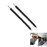 CDOFFICE Set of 2 PCS 11.6 Inch Flexible Extention Screwdriver Drill Bit Holder with Magnetic Quick Connect Drive Shaft Tip