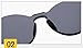 MINCL/FAshion Party Rimless One Piece Clear Lens Color Sunglasses -yhl (yellow, ca)
