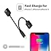 2-in-1 Lightning Splitter Adapter for iPhone X/8/8 Plus/7/7 Plus. Compatible IOS 10 or Later, Double lightning ports for dual Lightning Headphone Audio & Charge Adapter.