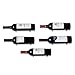 Rustic State Wall Mount Custom Design Iron Wine Bottle Holder Rack for All Adult Beverages or Liquor Set of 5 Black