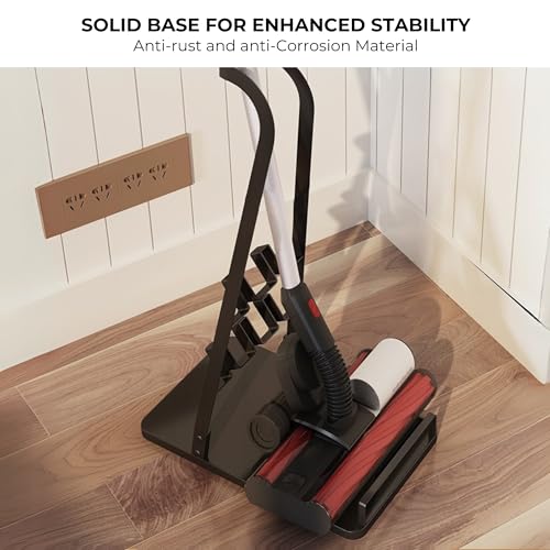 MAGIC SELECT Vacuum Cleaner Holder Compatible with Dyson V15 V6 V7 V8 V10 V11 Metal Floor Shelf Without Drilling Wall Vacuum Cleaner Storage Organizer Holder