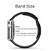 BANDEX Sport Band for Apple Watch 38mm, Soft Silicone Strap Replacement Wristbands for Apple Watch Sport Series 3 Series 2 Series 1(Black S/M)