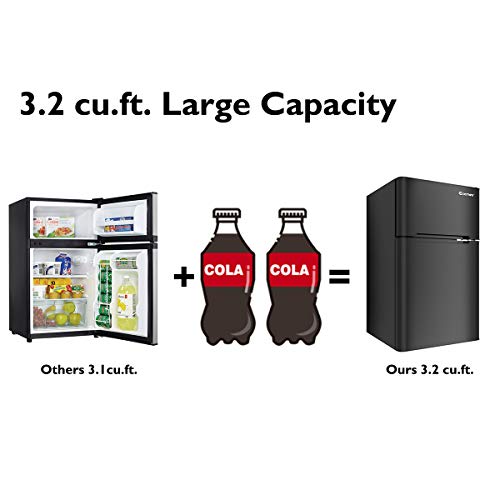 6 Costway+Compact+Refrigerator+Freezer+Cooler