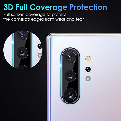 Galaxy Note 10/10 Plus Camera Lens Tempered Glass Protector(3 Pack), Anti-Scratch Ultra Thin Transparent Clear 3D Camera Lens Protective Glass Protector Compatible with Samsung Galaxy Note 10/10 Plus
