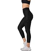 Fanka Powerband Resistance Leggings for Women,7/8 Length–Sculpting Compression with Built-in Bands,Reversible Wear