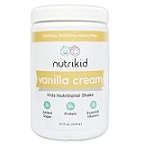 Kids Protein Shake - Nutritional Vanilla Superfood Powder With Essential Vitamins, Fiber & Digestive Enzymes - Toddler Nutrition Drink - Boost Growth, Bone Health & Brain Development - 12.13oz