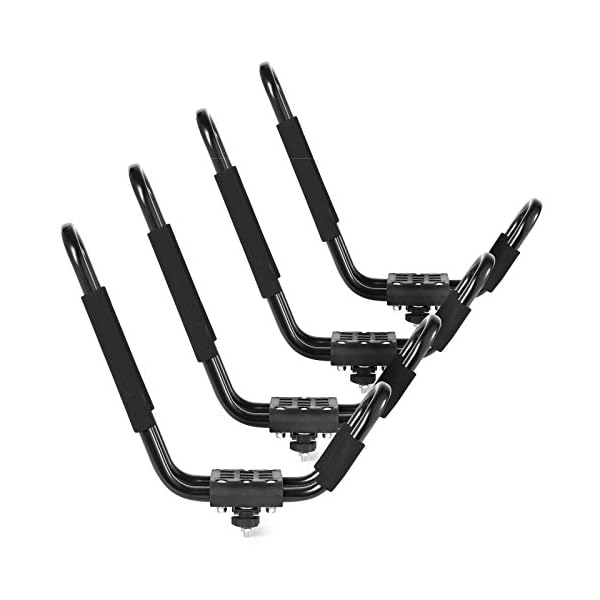 9sparts-2-Pair-Universal-J-Rack-Kayak-Canoe-Paddle-Board-SUP-Roof-Rack-Car-SUV-Carrier
