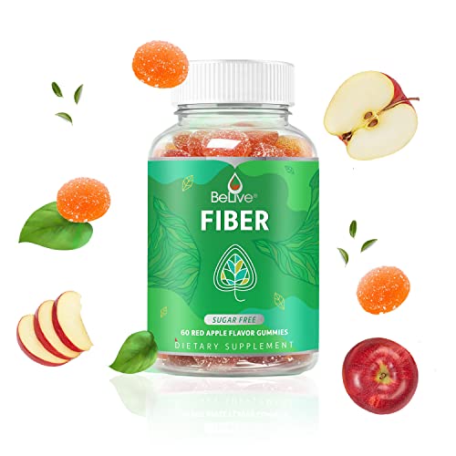 BeLive Fiber Gummies Prebiotic Fiber Supplement with Chicory Root