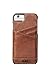Sena Lugano Wallet ST, Leather Wrapped Card holder snap on case for the iPhone 6 & iPhone 7 - Cognac