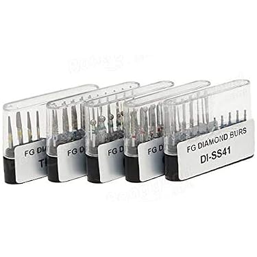 thumbnail interactive-video image 1 of QUALITÉ 830L/021F Dental Diamond Burs – Fine Grit, Pear Shape, 5-Pack C12F Multi-Use 1 of 2