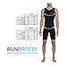 RunBreeze Men's Triathlon Suit | Breathable, Quick-Drying Tri Suit with Dual Rear Pockets (Black/Blue, Medium)