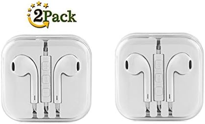 Earphones, XUYAO In Ear Earbuds with Mic &amp; Remote,Stereo Sound Noise Cancelling Headphones for iPhone 6 plus/6/5s/5 iPad iPod Samsung Galaxy S7/S6 and More IOS/Android Smartphones