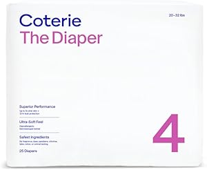 Coterie Size 4 Diapers, 25 CT