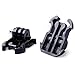 QKOO 10x Buckle Clip Basic Mount for GoPro Hero 13 12 11 10 9 8 7 6 5 4 3+ 3 Session MAX 2018 Fusion, DJI Osmo Action, AKASO, SJCAM, Dragon Touch, DBPOWER Campark APEMAN Crosstour Action Cameras