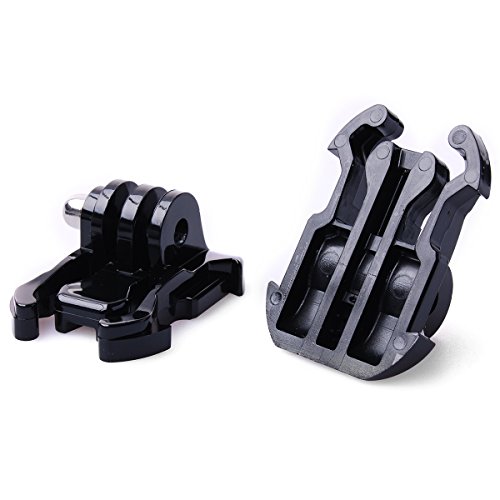 QKOO Accessories Kit for GoPro Hero 7 (2018) 6 5 4 3+ 3 2 Black Silver Session Fusion, DJI Osmo Action, SJCAM, Xiaomi YI 4K, AKASO, Campark - Buckle Base Mount/J-Hook/Tripod Mount Adapter/Thumbscrew - Thumbnail 2