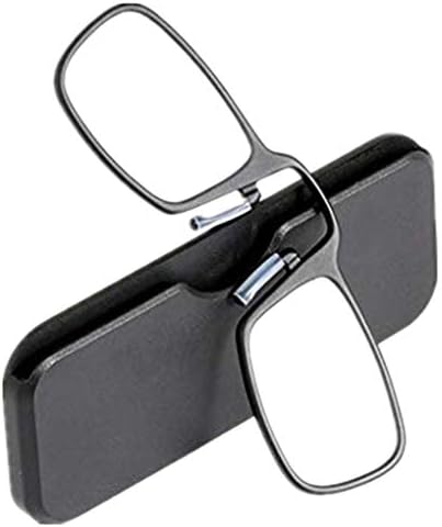 Men/Women Compact Reading Glasses Armless Square Nose Small Portable