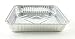 Handi-Foil Square Aluminum Foil Cake Pan w/Clear Dome Lid - Disposable Pans (Pack of 50 Sets)