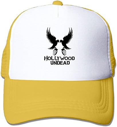 Widedadies Unisex Music_Band_Hollywood_Undead Baseball Caps Trucker Mesh Hat Snapback