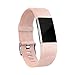 Fitbit Charge 2 Accessory Band, Leather, Blush Pink, Small