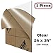 MIFFLIN Cast Plexiglass Sheet (Transparent Clear, 1 Piece, 24x24 Inch, 0.118