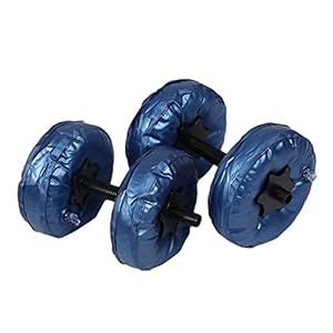 TOOGOO 2Pcs/Set Portable Adjustable Water-Filled Dumbbell 5-10Kg Pvc Dumbbell Yoga Bodybuilding Water Park Gym Barbells Fitness Workout Equipment