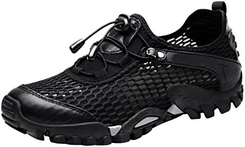 LOUECHY Men's Ponrea Mesh Hiking Shoes Breathable Water Shoes Trekking Sandals Outdoor Sneakers