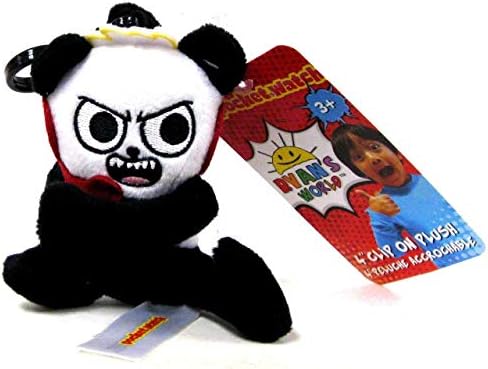 Beverly Hills Teddy Bear Ryan’s World 4-Inch Clip On Plush - Combo Panda