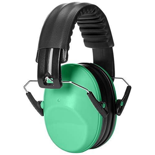 Amazon Basics Kids Ear Protection Safety Noise Earmuffs, Green Pricepulse
