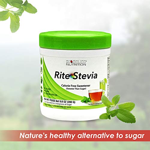 Rite Stevia Powder Concentrate, 9.8 oz Raw Green Leaf Naturally Sweet