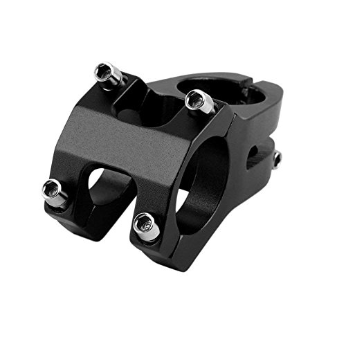 Three BY Bike Stem 31.8 Bike Stem 45mm Short Handlebar Mountain Aluminium Alloy for Most Bicycle,MTB,BMX,Fixed Gear Bicycle,Cycling-Black