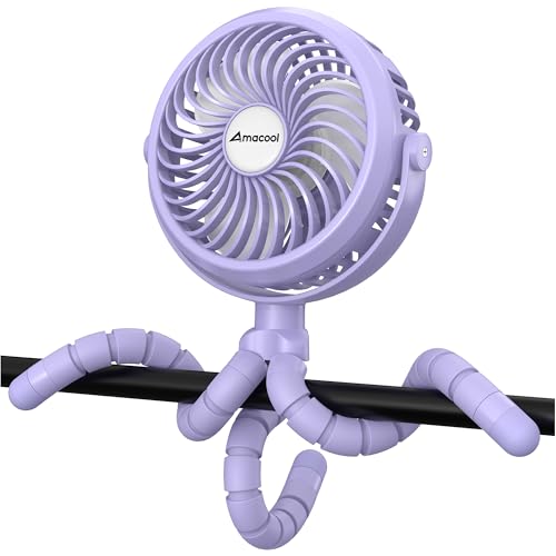 AMACOOL Battery Operated Stroller Fan