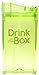 Precidio Design Drink in the Box Eco-Friendly Reusable Drink and Juice Box Container, 8oz (Green)