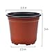 Coolrunner 3.5 Inch Plastic Flower Seedlings Nursery Pot/pots (100)