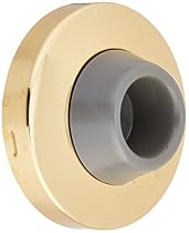 Stanley Hardware S829-234  2-1/2-Inch Concave Wall Door Stop, Bright Brass