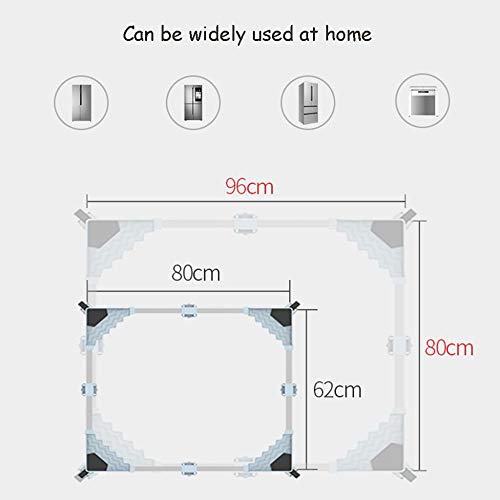 Trolley Pedestal for Double Door Refrigerator, Adjustable Large Appliance Wheels for Dryer, Washing Machine - Thumbnail 3