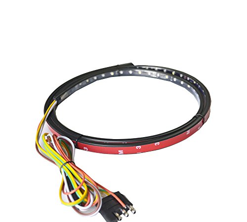 New 49" Auto Tailgate LED Light Bar Red Yellow White Reverse Stop Running Brake Turn Signal 48Red 48pcYellow &24pcs white LED,2 Year Limited Warranty