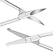 Beard and Nose Hair Scissors, 3.7” Stainless Steel Professional Facial Hair Eyebrow Eyelashes Ear Hairs and Moustache Scissors Trimmer 2 Pieces by NATUREBELLE