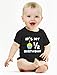 Tstars It's My Half Birthday Outfit for Baby 1/2 Birthday Gift Baby Bodysuit 12M (6-12M) Red