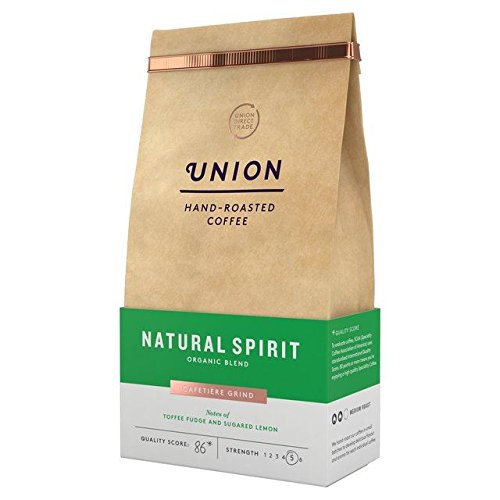 Union Coffee Organic Medium Roast Cafetiere Grind Blend - Natural Spirit - 200g