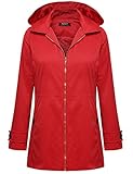 Zeagoo Womens Lightweight Hooded Zipper Jacket Sports Outwear Windbreaker