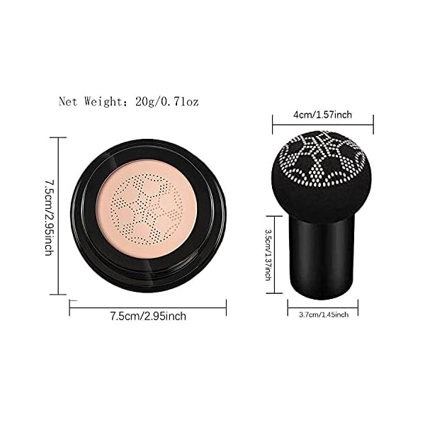 Mushroom-Head-Foundation-Air-Cushion-CC-Cream-BB-Cream-Moisturizing-Concealer-Moisturizing-BB-Cream-Makeup-Base-Long-Lasting-with-Mushroom-Makeup-Sponge-Easy-to-Apply-Round-Natural Mushroom Head Air Cushion CC Cream, BB Cream, Moisturizing Concealer, Moisturizing BB Cream Makeup Base Long Lasting…