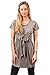 sofsy Soft-Touch Rayon Blend Tie Front Nursing & Maternity Fashion Top Olive Green Large