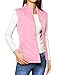 Allegra K Women's Puffer Vest Stand Collar Lightweight Gilet Quilted Zip Vest Medium Pink