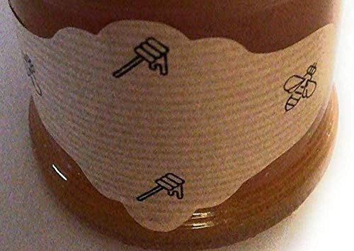 Honey Jar Kraft Labels (Pack of 50)