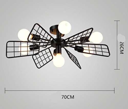 DMMSS Iron Simple Modern Chandelier Creative Personality Windmill Led Lighting Living Room Lights Ceiling Lamp Restaurant Bedroom Nordic Art Lighting , 7