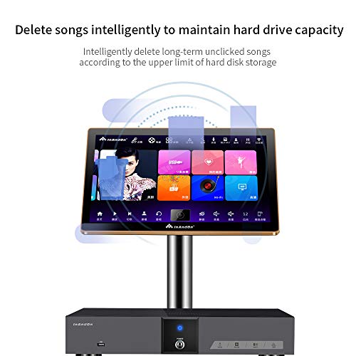 Inandon KVV5 Max Karaoke Player, 22" Touch Screen Karaoke Machine for
