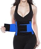 Camellias Women's Waist Trainer Belt - Waist Training Corset Waist Cincher Cinching Slimming Body Shaper- for an Hourglass Weight Loss Workout Gym Fitness Trimmer Slimmer Shaper, SZ8002-Blue-S