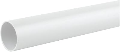 kalsi 40mm 990mm White PVCU Waste Pipe Push Fit Plumbing 1 1/2 Inch